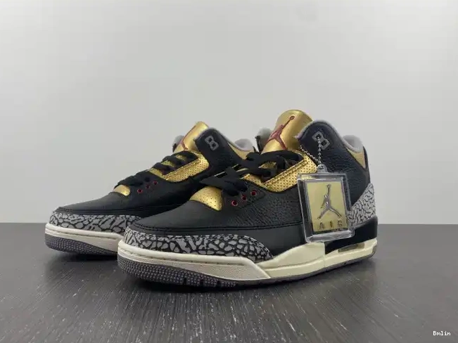 Gold Jordan Black 3 WMNS CK9246-067 Air 0513